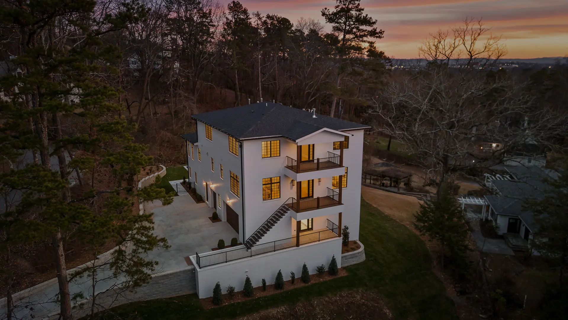 High-end custom home exterior